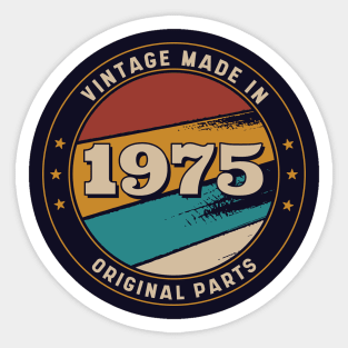 Vintage, Made in 1975 Retro Badge Sticker